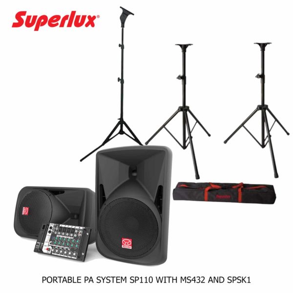SUPERLUX PORTABLE PA SYSTEM SP108