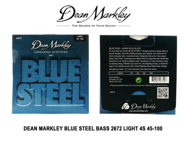 DEAN MARKLEY BLUE STEEL BASS 2672 LIGHT 4S 45-100