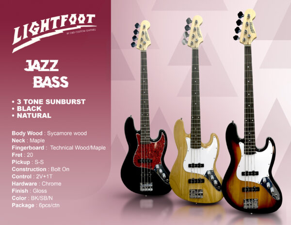 LIGHTFOOT JAZZ BASS NATURAL