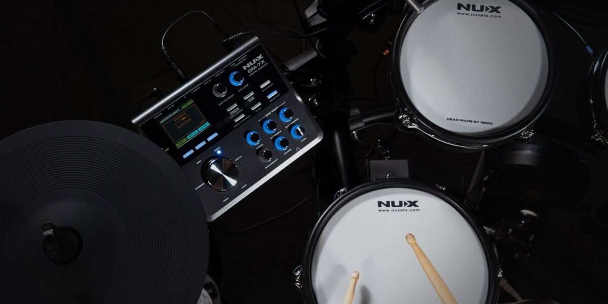 NUX DM-7X ALL MESH HEAD DIGITAL DRUM KIT - Image 5