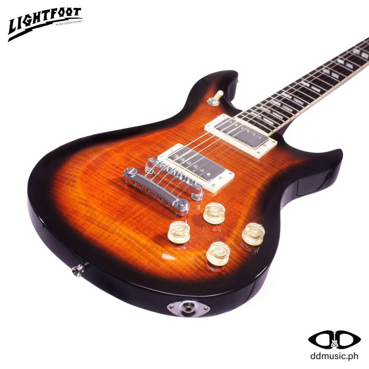 LIGHTFOOT PS-SE DLX ELECTRIC GUITAR UMBER BURST - Image 2