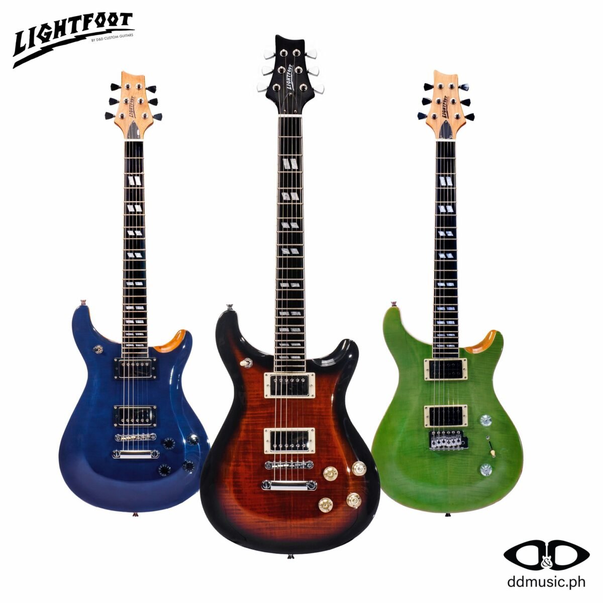 LIGHTFOOT PS-SE DLX ELECTRIC GUITAR DENIM BLUE - Image 3