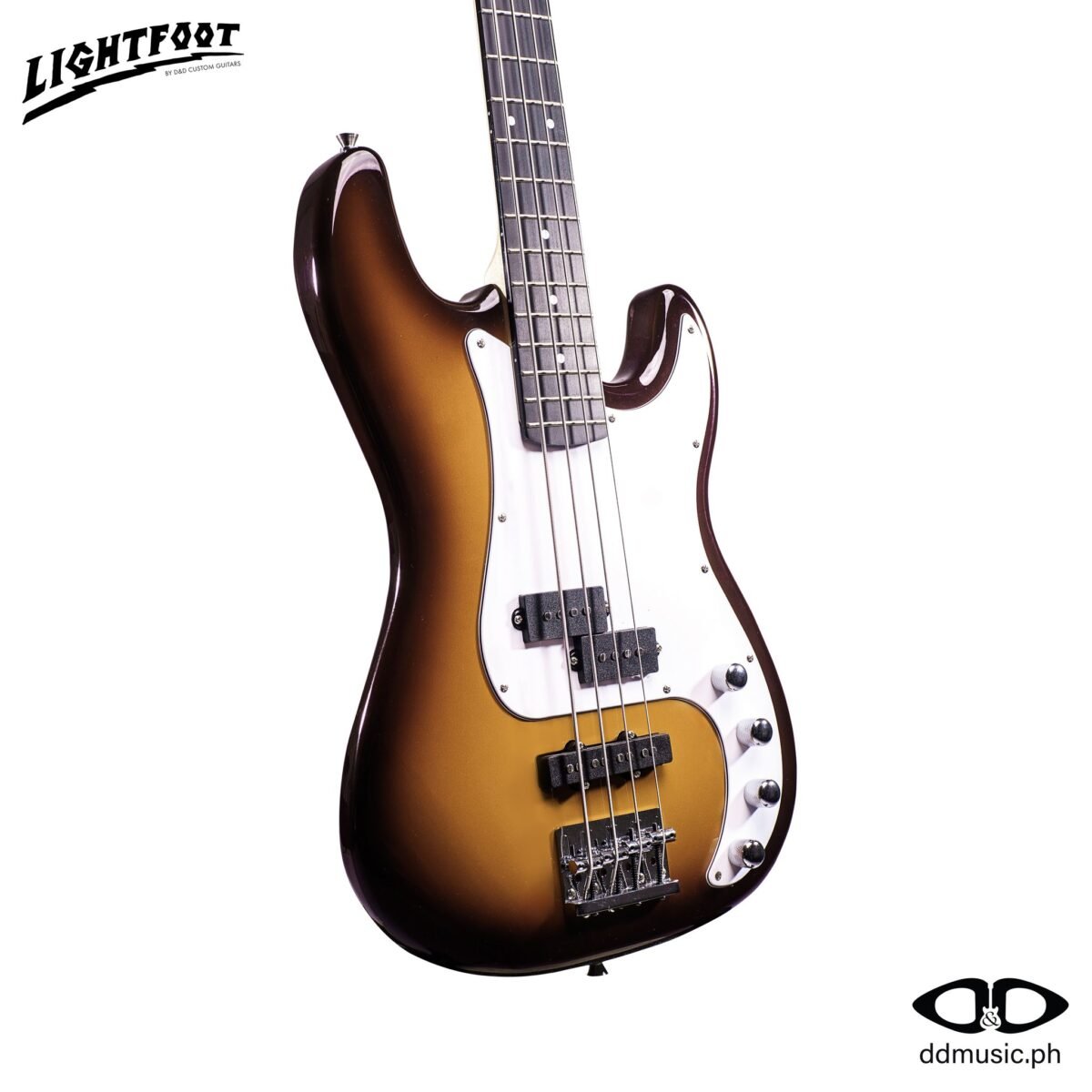 LIGHTFOOT PB DLX 4S BASS GUITAR VINTAGE MOCHA - Image 2