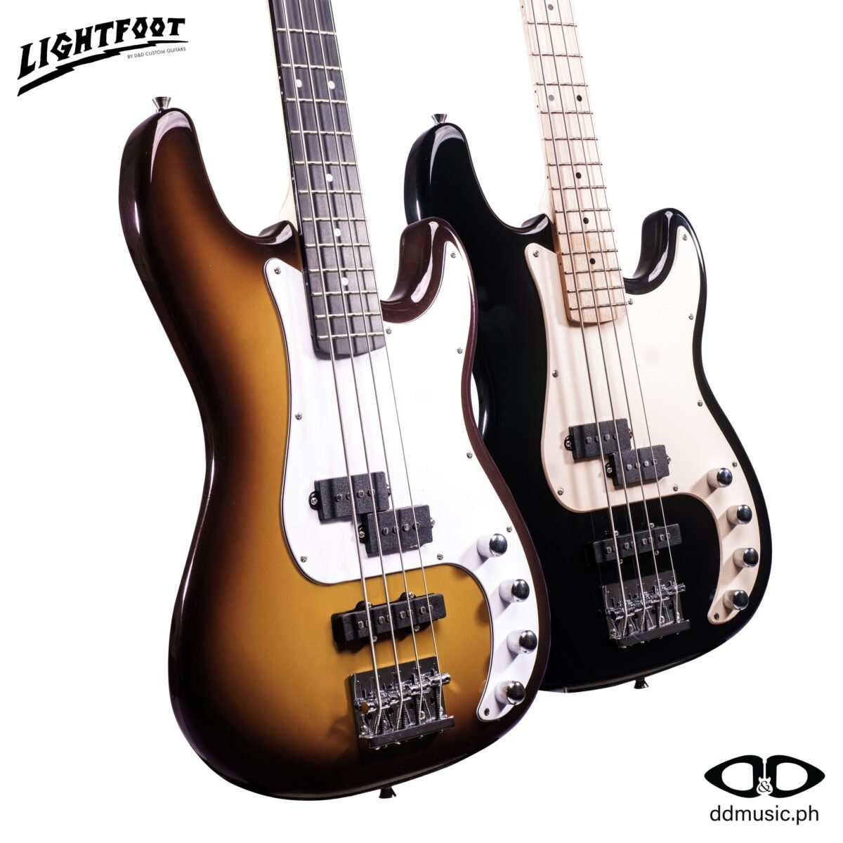 LIGHTFOOT PB DLX 4S BASS GUITAR VINTAGE MOCHA - Image 3