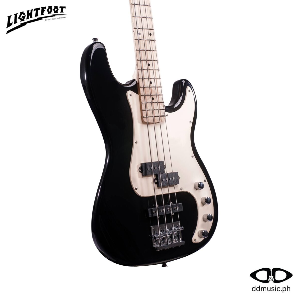 LIGHTFOOT PB DLX 4S BASS GUITAR VINTAGE BLACK - Image 2