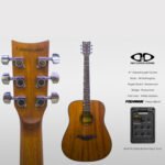 D&D CANDELARIA ACOUSTIC GUITAR MAHOGANY FISHMAN PRESYS /BAG - Image 2