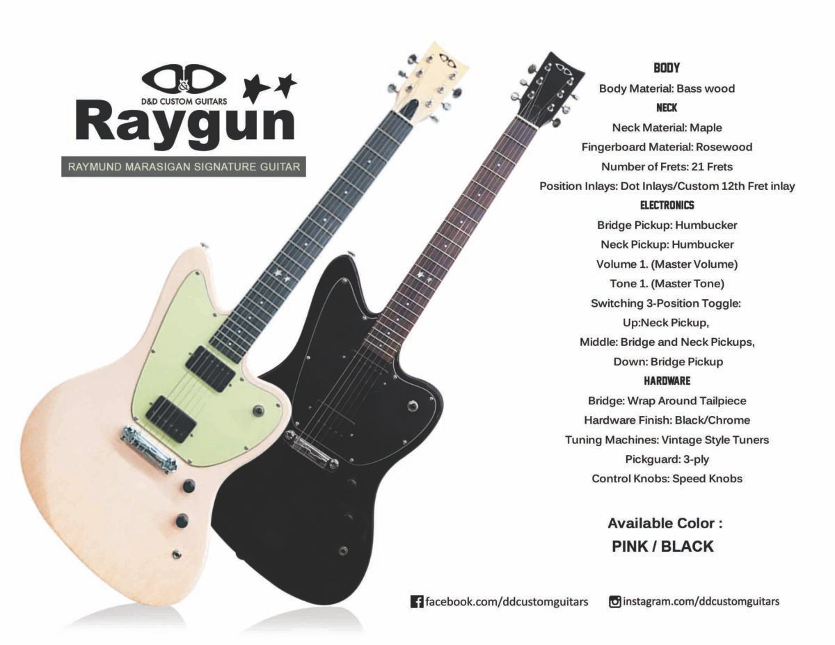 D&D RAYGUN ELECTRIC GUITAR (PINK) - Image 2