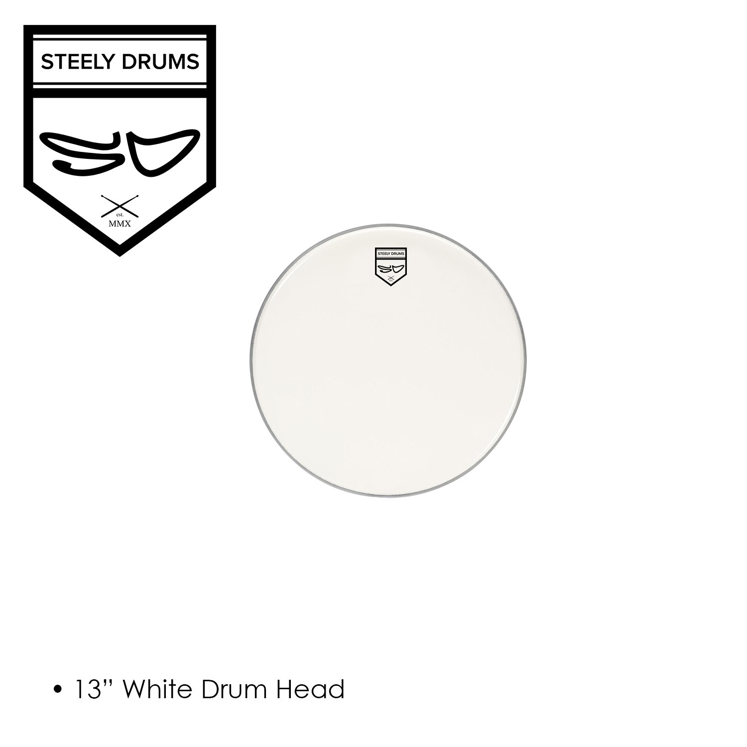 SD 13" WHITE DRUM HEAD