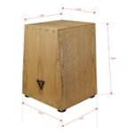 TYCOON TKVX-G VERTEX SERIES CAJON WITH NORTH AMERICAN ASH BODY AND FRONT PLATE - Image 2