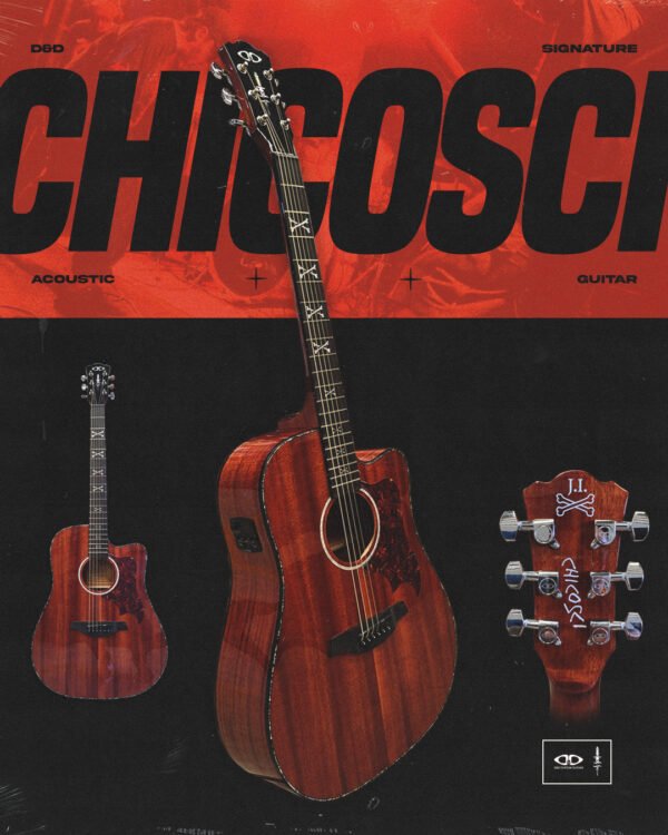 D&D ACOUSTIC GUITAR CHICOSCI W/ BAG GT-2