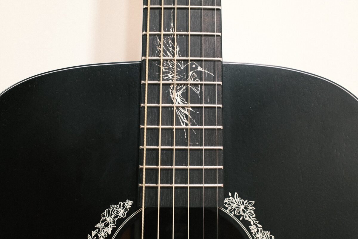 D&D LIGHT BRINGER ACOUSTIC GUITAR BLACK - Image 7